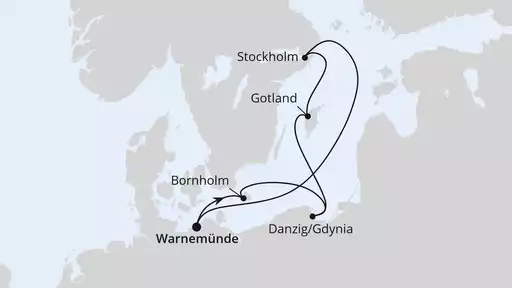 7 Tage mit AIDAmar Schweden, Polen & Dänemark