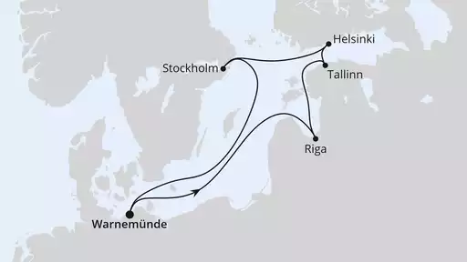 7 Tage mit AIDAdiva Ostsee ab Warnemünde