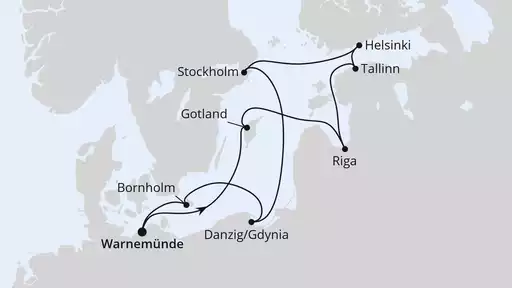 10 Tage mit AIDAmar Städte der Ostsee ab Warnemünde 1