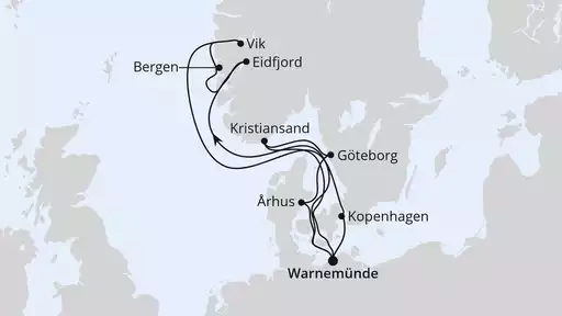 12 Tage mit AIDAmar Norwegen & Dänemark ab Warnemünde